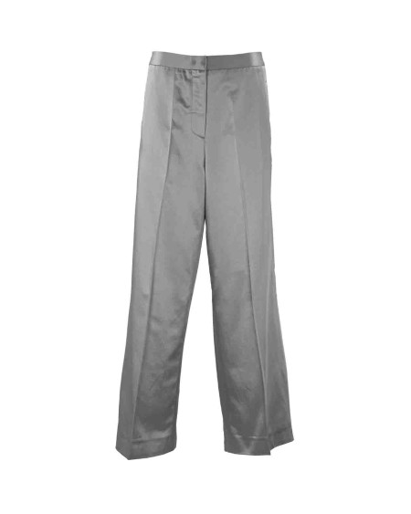 Shop FABIANA FILIPPI  Trousers: Fabiana Filippi wide trousers in cotton blend.
High waist.
Side pockets.
Rear welt pockets.
Fabric: 50% Cotton 50% Acetate.
Made in Italy.. PAD264F264D643-8181